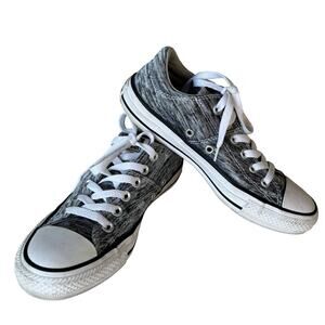 Converse Chuck Taylor All Star Heathered Gray Silver Sneakers Womens Size 7